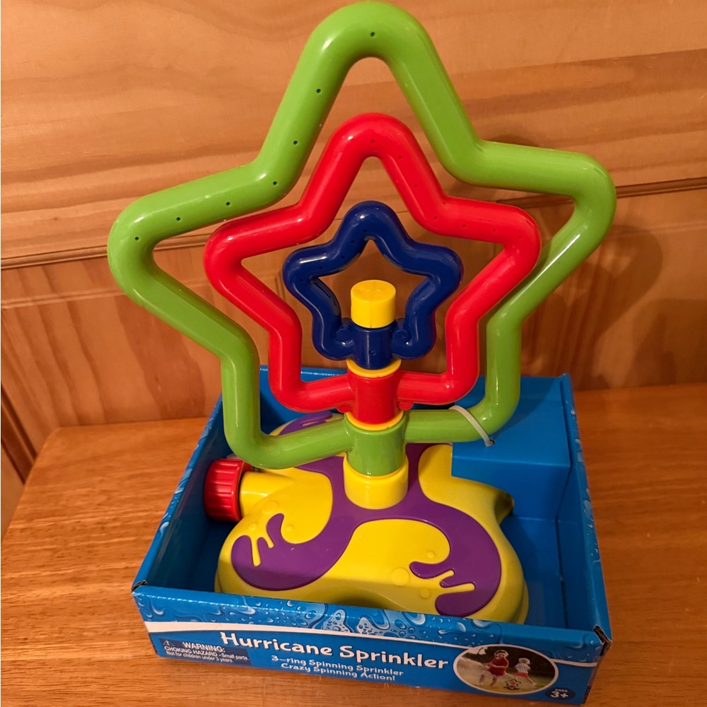 New In Package, Hurricane Sprinkler 3 Ring Spinning Sprinkler